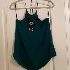 Jeweled Zara Halter Top